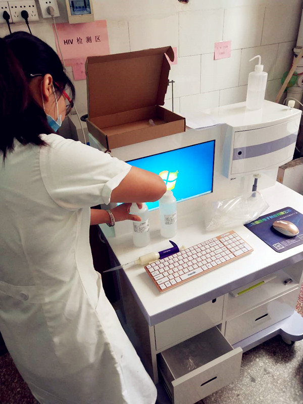 推车式微量元素分析仪品牌质量有保障 分析仪走进河北新乐市医院 推车式微量元素分析仪品牌质量有保障 分析仪走进河北新乐市医院